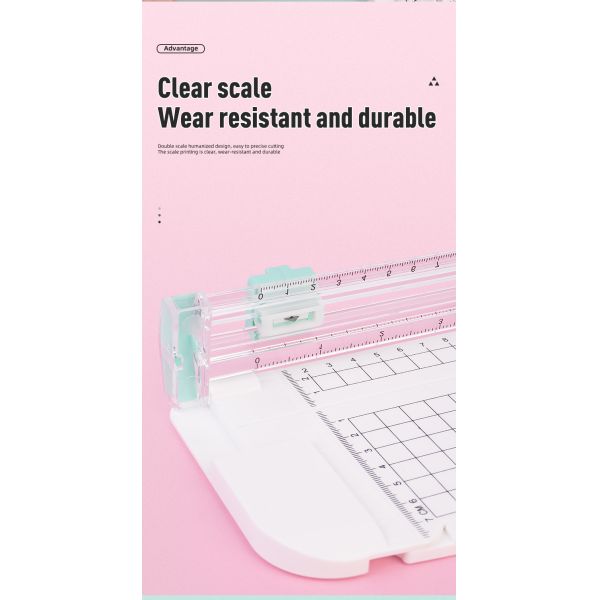 Portable Plastic A5 Paper Cutter ZEQUAN Multifunctional Trimmer with Manual Operation