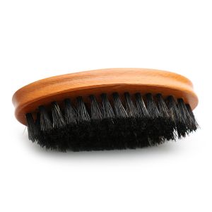 Mini Beard Brush Boar Bristle Mustache Brush For Men