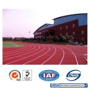 No Pollution Eco Sports Flooring 13mm Rubber Athletic Track Non Toxic