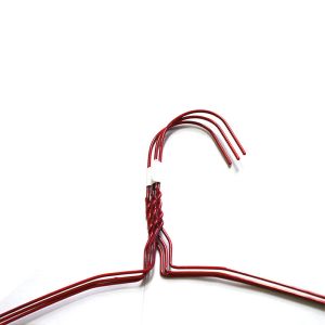 Disposable Stainless Steel Red Closet Wire Shirt Hangers