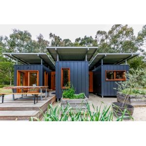 Customized Fireproof Light Steel Prefab House Environmental Friendly