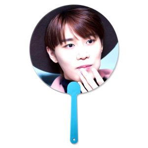 Customized 0.6mm PET 16X17CM 3D Lenticular Hand Fans