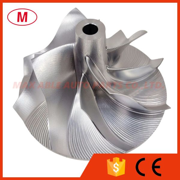 GT15-25 701374-0001/6 41.52/56.02mm 1102-025-400 4+4 Point milling milling/aluminum 2618/billet compressor wheel for 454191-0001/454191-0003/454191