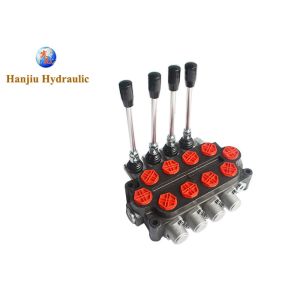 6 Spool 45lt Monoblock Directional Control Valve Hydraulic