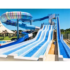 ODM Swimming Pool Playground Amusement Games China Rainbow High Speed Water