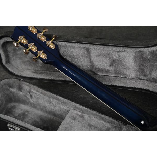 Custom Gibson Style Solid Adirondack Spruce Top Solid Tiger Maple Back Side J-45 Acoustic Guitar in Blue