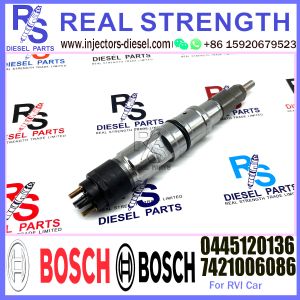 Diesel Common Rail Fuel Injector 0445120136 7421006086 For RVI Engine