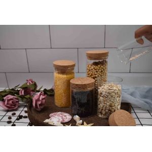 Food Grade Natural Tapered Cork Lid Stoppers Agglomerated