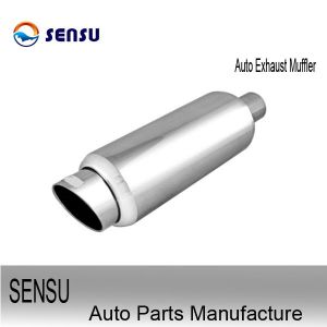 China SS201 Stainless Steel Exhaust Parts Universal Exhaust Silencer Chambered on sale