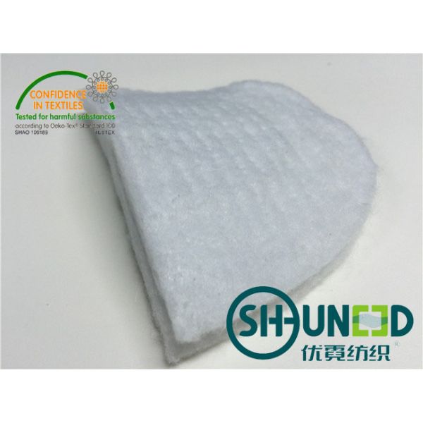 Small Sewing Suit Shoulder Pads Polyester With White / Black Color