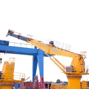 26M Electric 8T Telescopic Boom Offshore Ship Deck Cranes