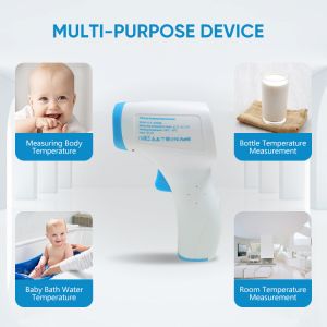 Medical White IR Temperature Gun Manufacturer Fever AIarm Infrared Digital