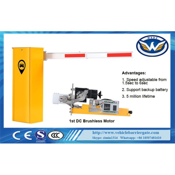 Buy Economical DC Motor Automatic Vehicle Barrier 140W Rated Power IP44 Degree at wholesale prices