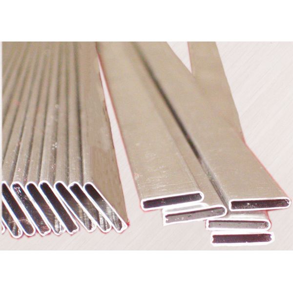 HF Welding Aluminium Extruded Profiles Mill Finished Tube For Condensor