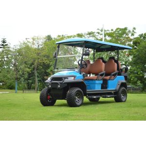 Minimum turning radius 5.25m Lifted 2 4 6 Seat Electric Lithium Battery Golf