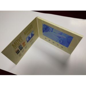 Quality 7 Inch LCD Personalized Video Birthday Cards For Automotive Event Launch for sale