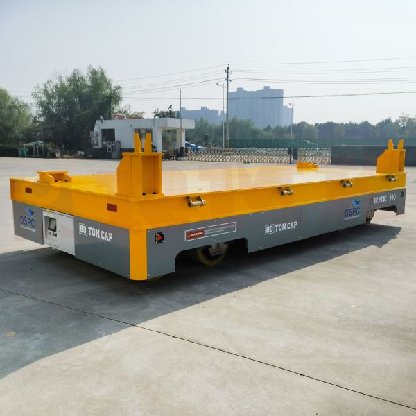 80T Trackless Transfer Trolley Factory Workpiece Agv Transfer Cart