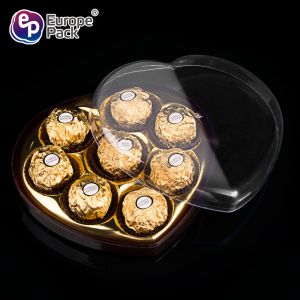 New style wedding packing gift plastic chocolate hearts box