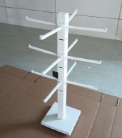 AT-0230 Heavy Duty Adjustable Counter Top Display Stand White with Removable