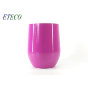 12 Oz Reusable Insulated Cups , Personalized Wine Tumbler With Lid