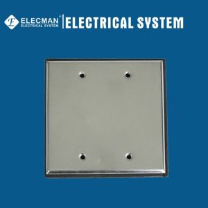 China 2 Gang Blank Electrical Weatherproof Cover 4x4 Receptacle Cover Aluminum on sale
