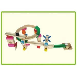 Best Multifunction Hhandmade Children Blocks Roller Coaster Track Wooden Puzzle