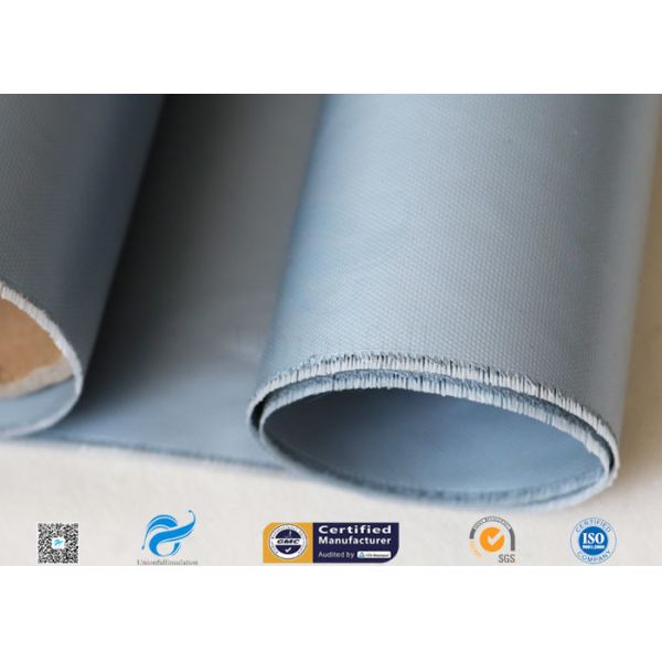 0.25mm 0.45mm 0.5mm Silicone Coated Glass Fabric / Cloth For Thermal Insulation