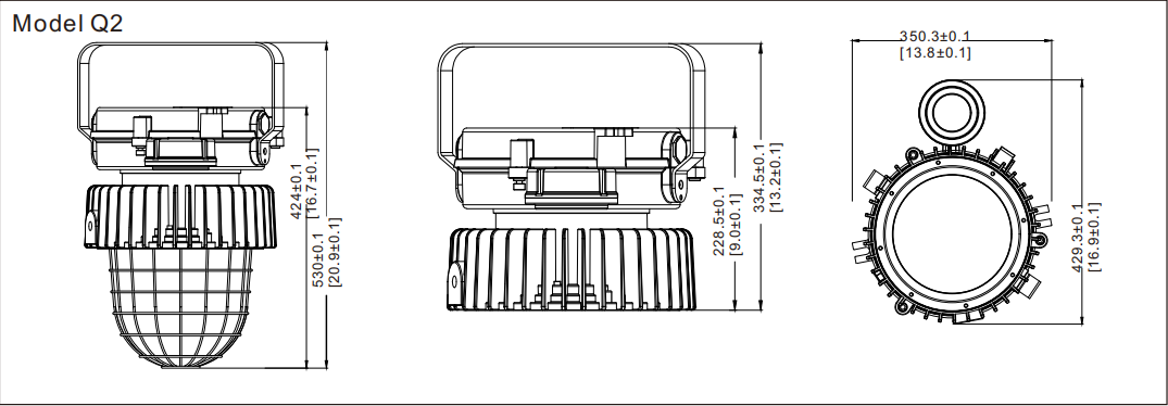 IP66 High Impact Resistance 5years Warranty Explosion Proof Light With Atex Certifie For Industrial Fielddd