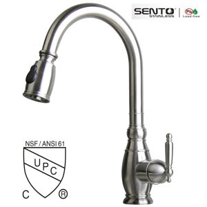 Cupc stainless steel Kitchen cabinet mixer spray out