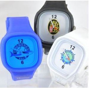 Silicone watch, silicone material, fashion design, japanese movement, 3atm water
