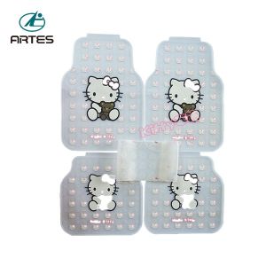 Hello Kitty Cartoon Universal Car Mat All Weather Protection Full Set