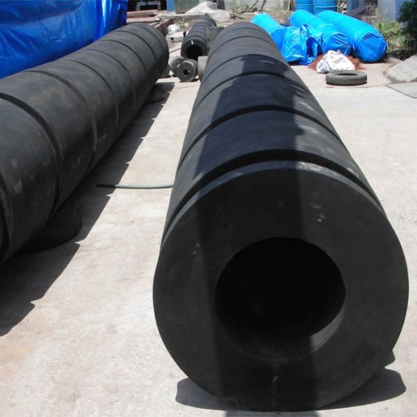 Marine Cylindrical Rubber Tug Boat Fenders Bumpers With ABS Cert