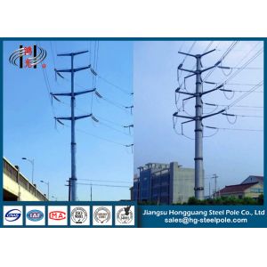 Steel Electrical Power Transmission Poles with Flange Connection for power