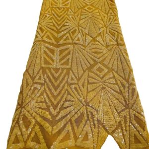 Quality african lace fabric sequins lace embroidery fabric net tulle lace for wedding dress clothing fabric for sale