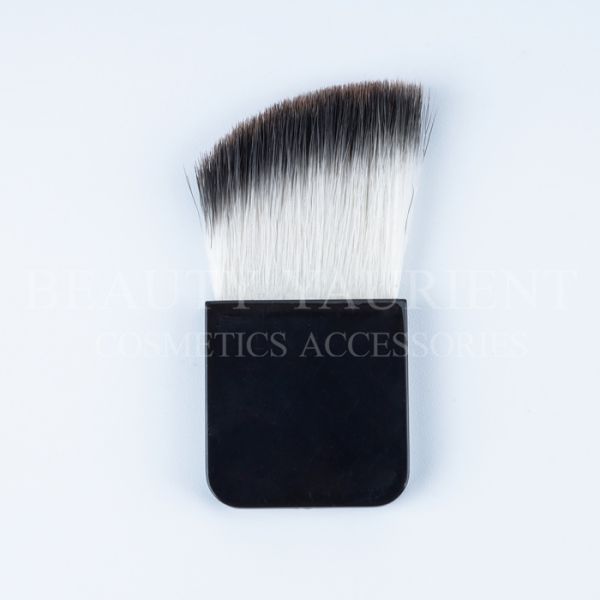 Flat PBT Hair Compact Makeup Brush For Cheek Without Ferrule Long Lasting