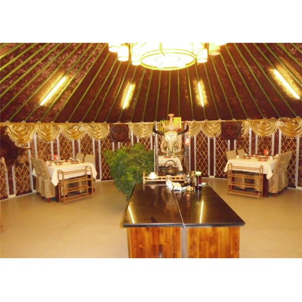 8m Diameter Mongolian Traditional Round Yurt Tent House Rainproof And Windproof