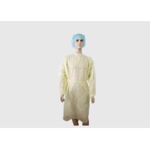 China Good Tensile Strength Dust Proof Disposable Isolation Gowns Plastic Material on sale