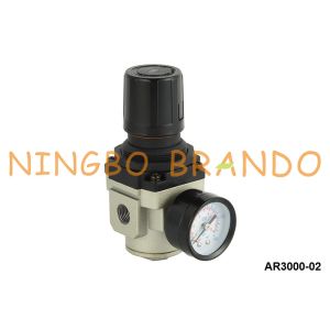China AR3000-02 SMC Type Pneumatic Air Pressure Regulator With Gauge 1/4'' 1 MPa on sale