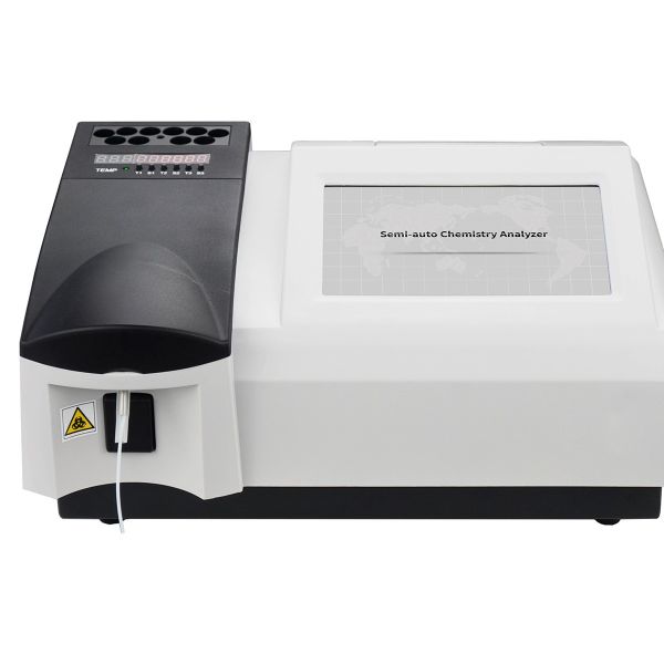 32μL 340nm Biochemistry Semi Auto Analyser BA14 7 Inch Color LCD With Touch Screen