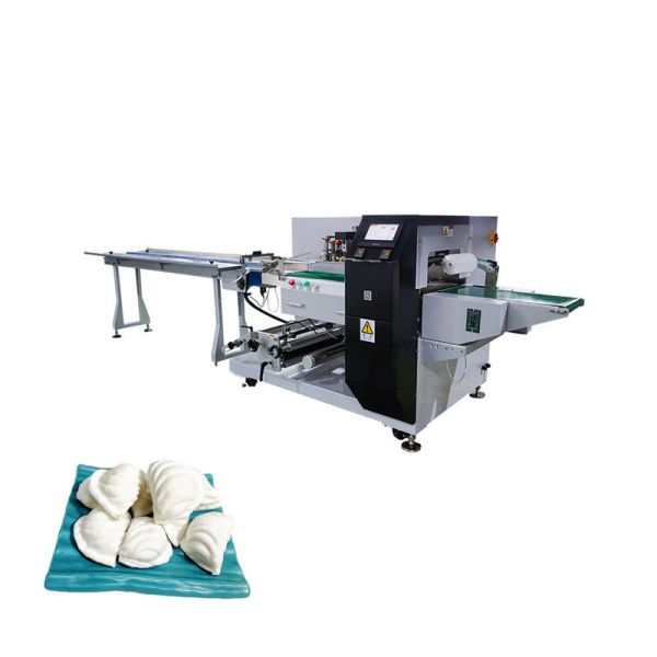 Buy PLC Controlled Pillow Packing Machine 220V Frozen Food Packaging Equipment at wholesale prices