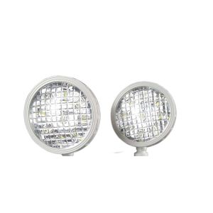 8 Hours Iron LED White Twin Spot Emergency Light