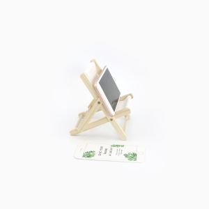 Phone holder wooden beach chair cellphone stand