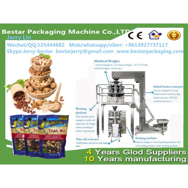 10 Head MCU Control Combination Scale for Nuts packaging Machine Bestar