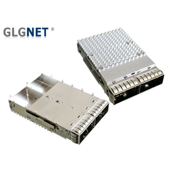 Buy EMI Springs QSFP28 Connector Cage 1 x 2 Ganged Press Fit Mount Type at wholesale prices