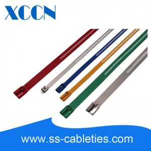 China Type 304 Electrical Cable Ties , Critchley Cable Ties Smooth Insertation on sale