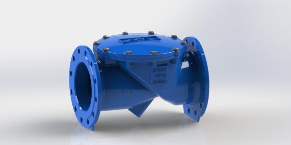 Buy Rubber Disc Swing Flex Check Valve 40 Degree Incline Wastewater Air Release Valve at wholesale prices