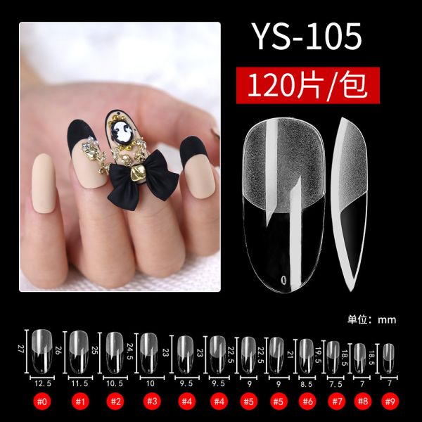 Wholesale120pcs 240pcs 550pcs Soft Gel Nail Tips Coffin Almound Artificial False Nails French Style extra Long c Curve Nail Tips