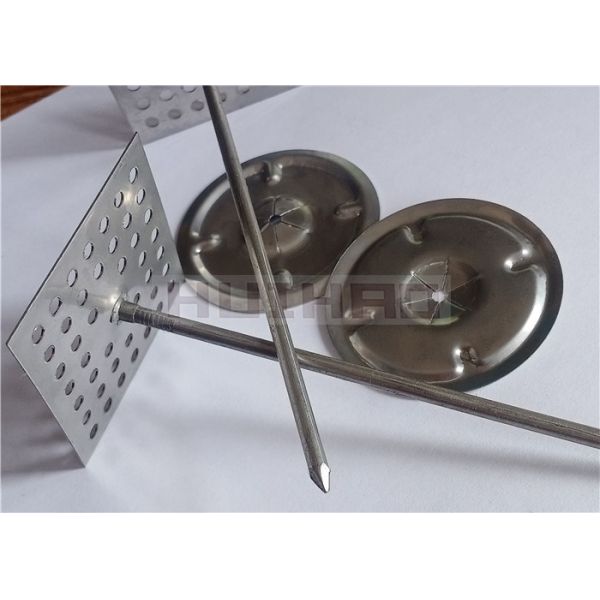 2-1/2" Perforated Base Insulation Hangers Fixing Acoustic Insulation Materials