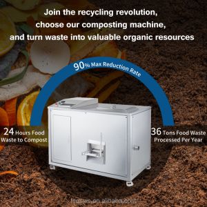 Food Compost Machine Kitchen Garbage Disposal Commercial Food Waste Disposer