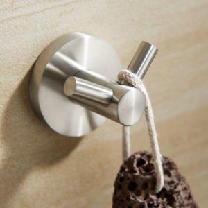 Wall Mounted Towel Robe Hook Bathroom Metal SUS304 Shelf